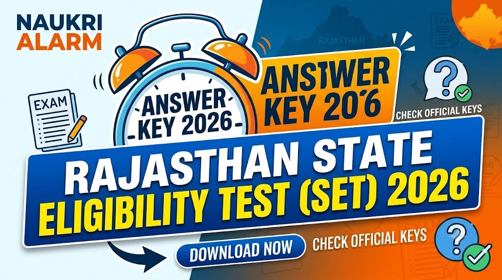 Rajasthan State Eligibility Test SET Answer Key 2026