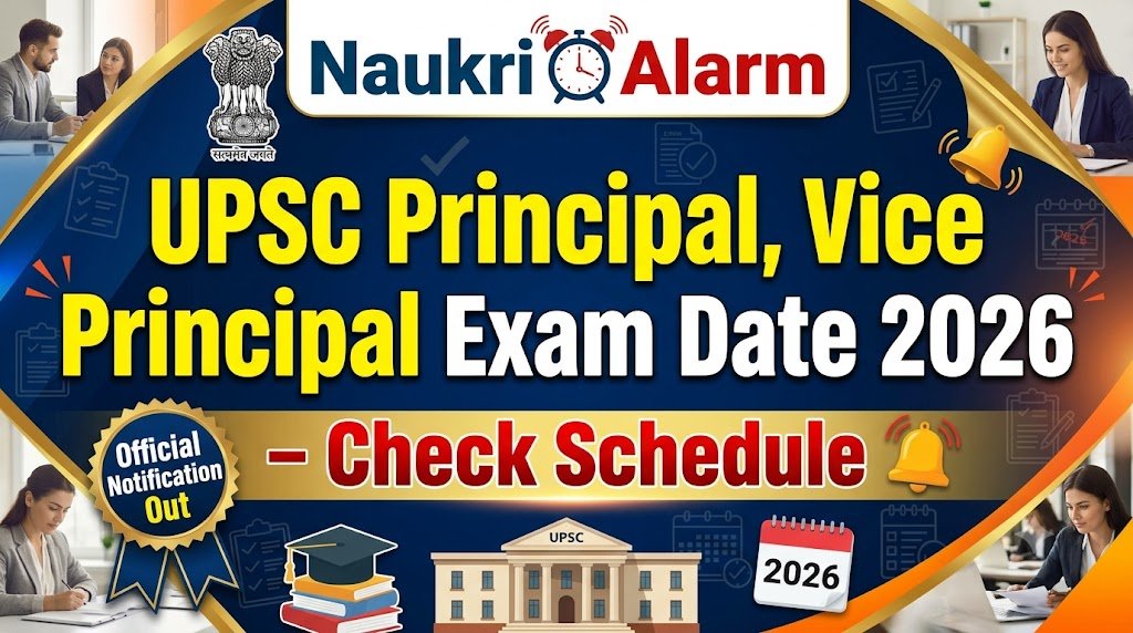 UPSC Principal Vice Principal Exam Date 2026
