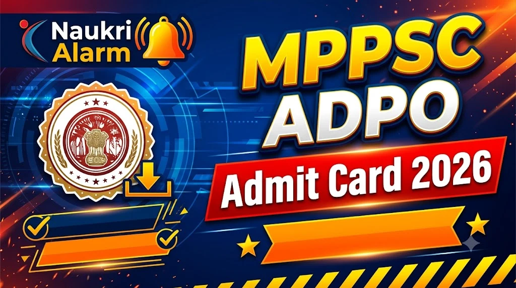 MPPSC ADPO Admit Card 2026