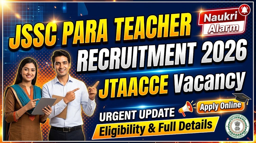 JSSC Para Teacher JTAACCE Recruitment 2026