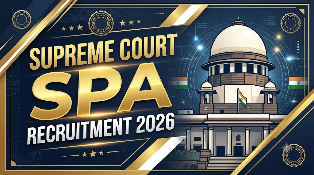 Supreme Court SPA Recruitment 2026