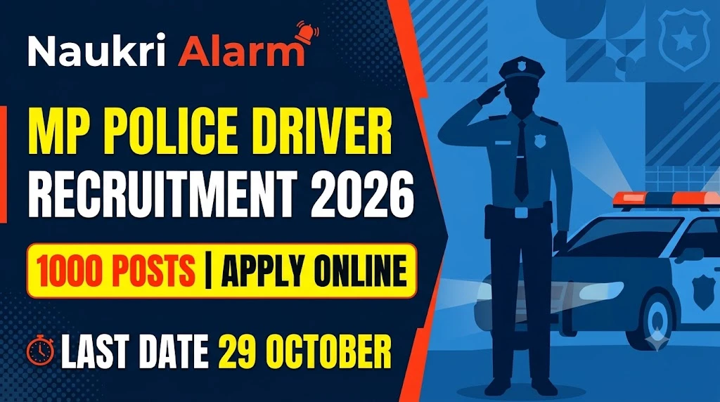 MPESB MP Police Constable Driver Recruitment 2026