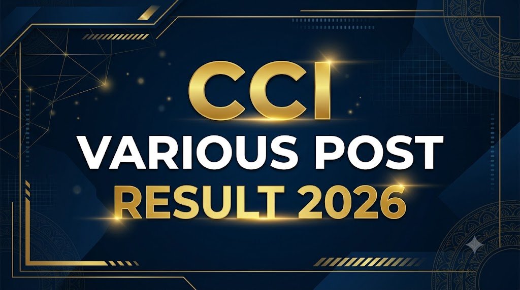 CCI Various Post Result 2026