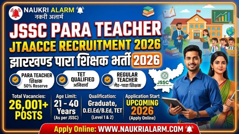 JSSC Para Teacher JTAACCE Recruitment 2026