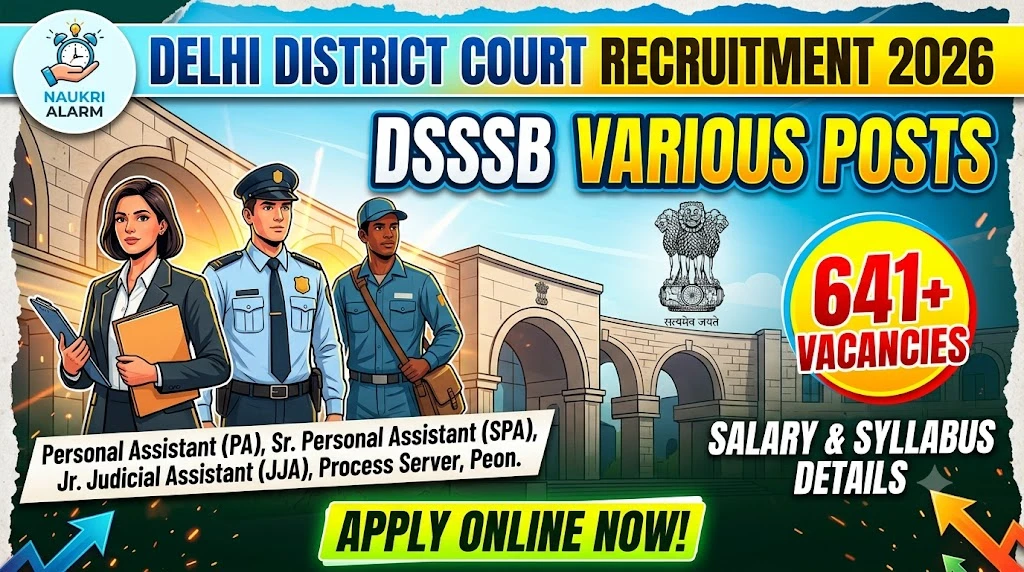 DSSSB Delhi District Court Various Post Recruitment 2026