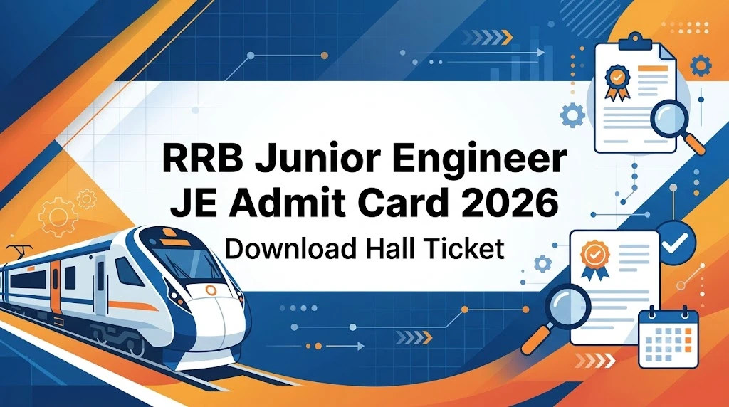 RRB Junior Engineer JE Admit Card 2026