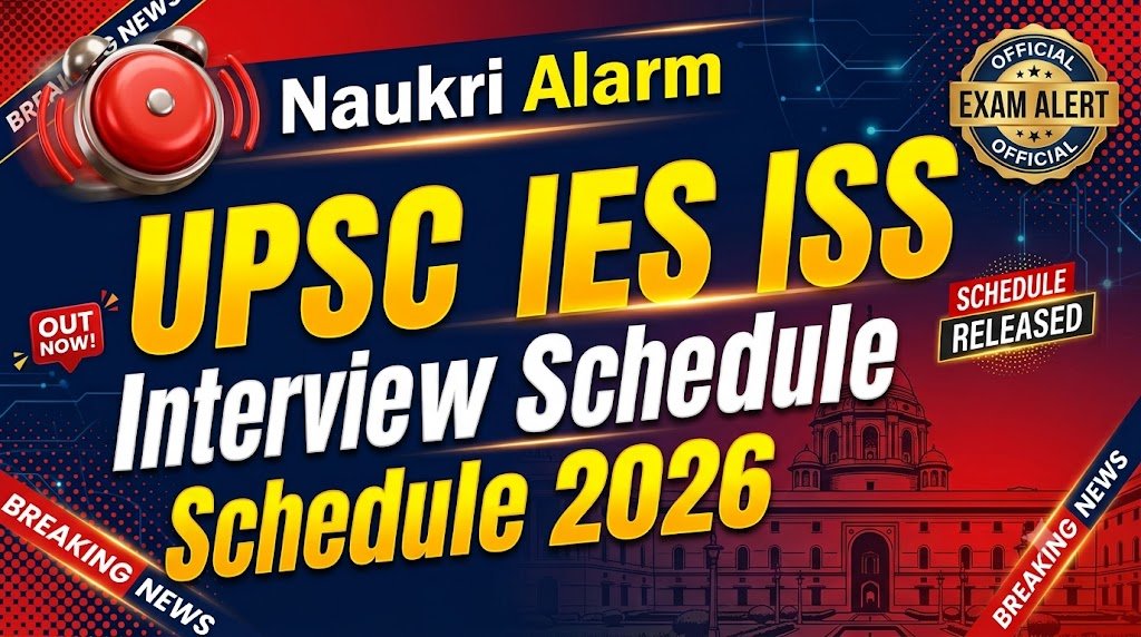UPSC IES ISS Interview Schedule 2026