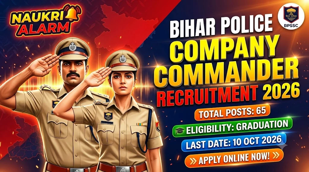 BPSSC Bihar Police Company Commander Recruitment 2026